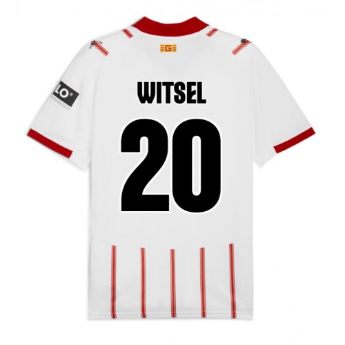 Stroje piłkarskie Girona Axel Witsel #20 Koszulka Podstawowej 2025-26 Krótki Rękaw